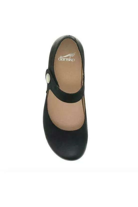 Dansko Beatrice Black Burnished Nubuck