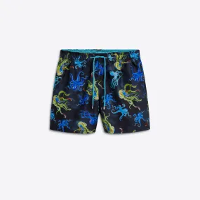 DELANO Octopus Print Swim Trunks