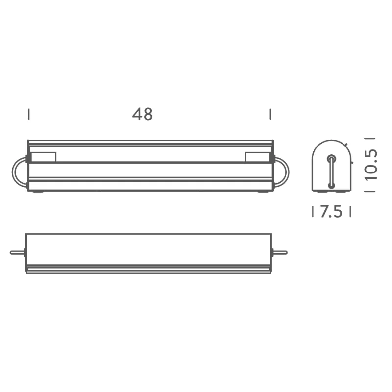 Designer Wall Light | Applique Cylindrique Longue