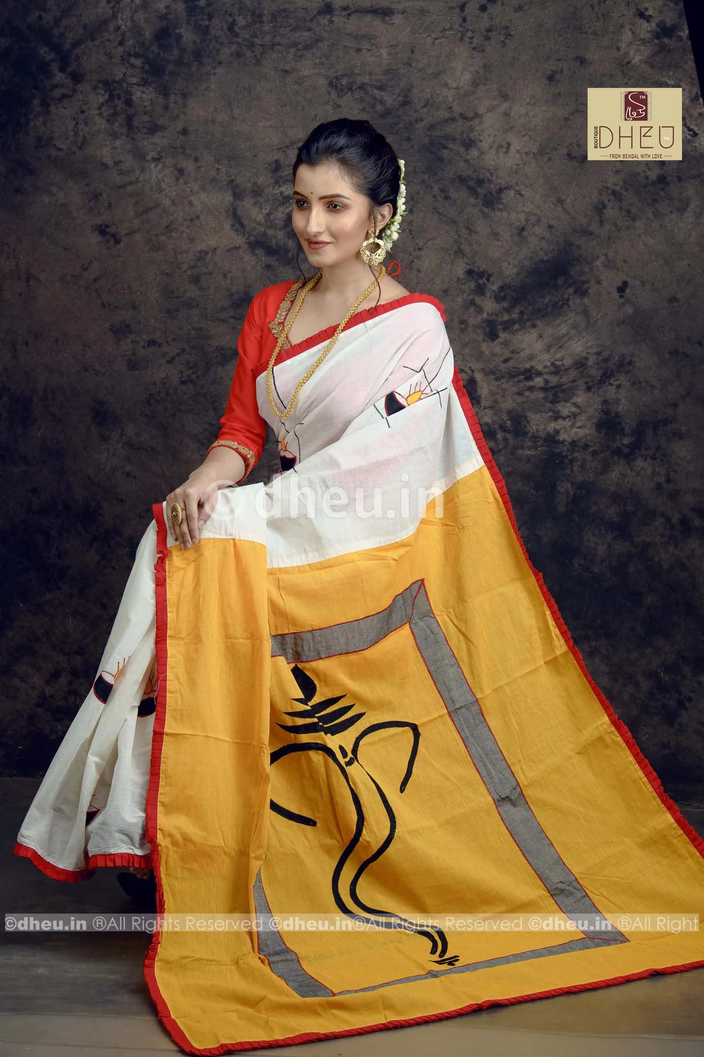 Diya-Dheu Exclusive Applique Saree