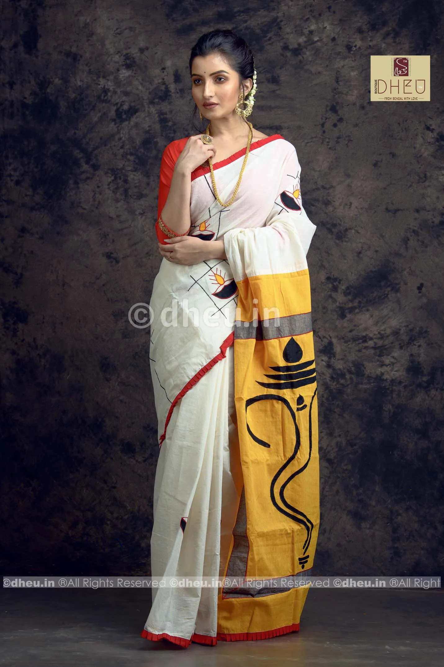 Diya-Dheu Exclusive Applique Saree