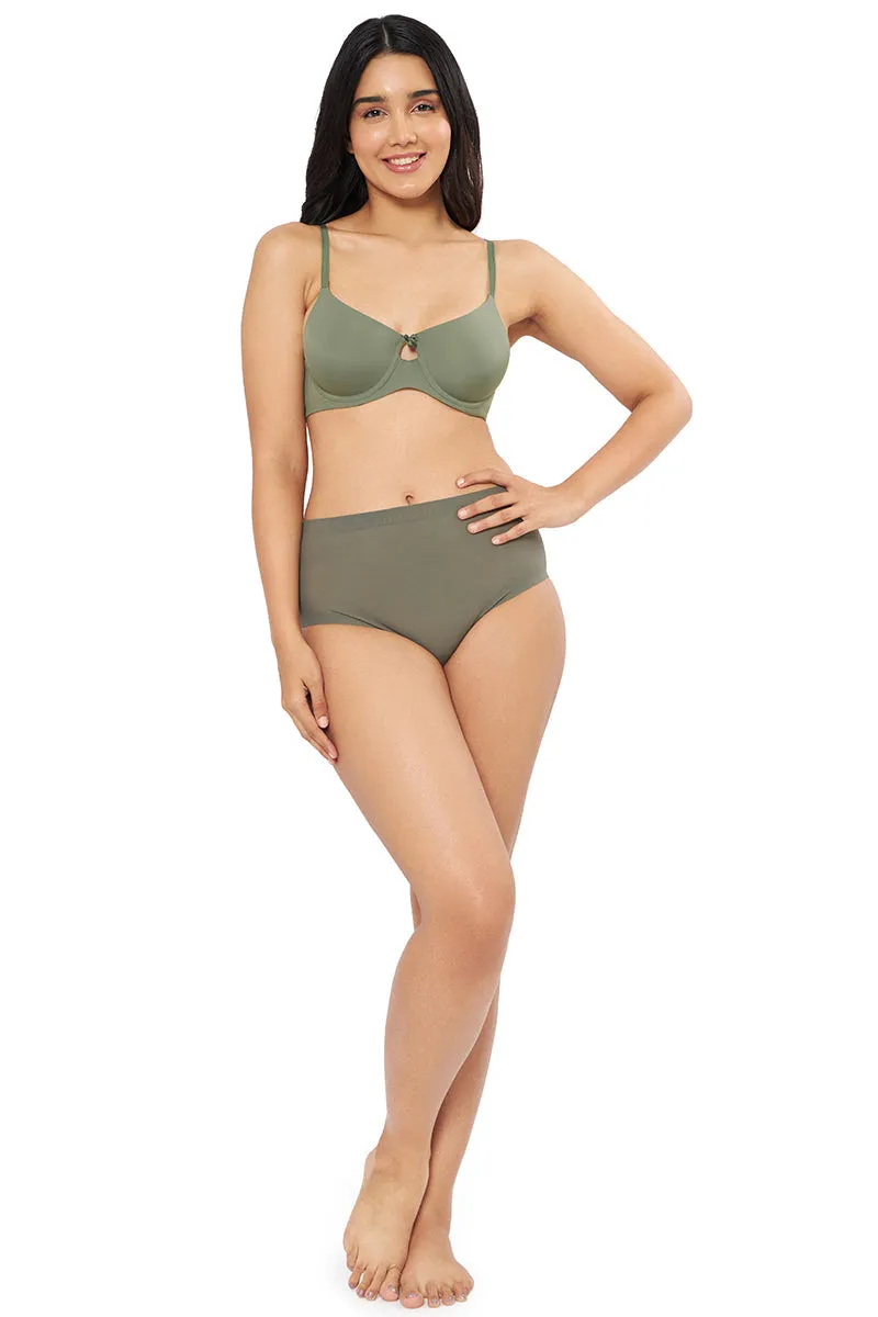 Elegant Dream Padded Wired T-shirt Bra - Sage