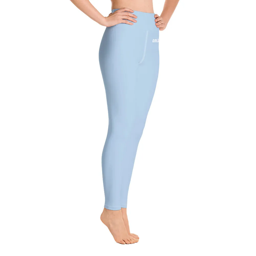 ELEVATED ESSENTIALS, BOOTY BOOSTING HIGH WAISTBAND LEGGING LIGHT BLUE