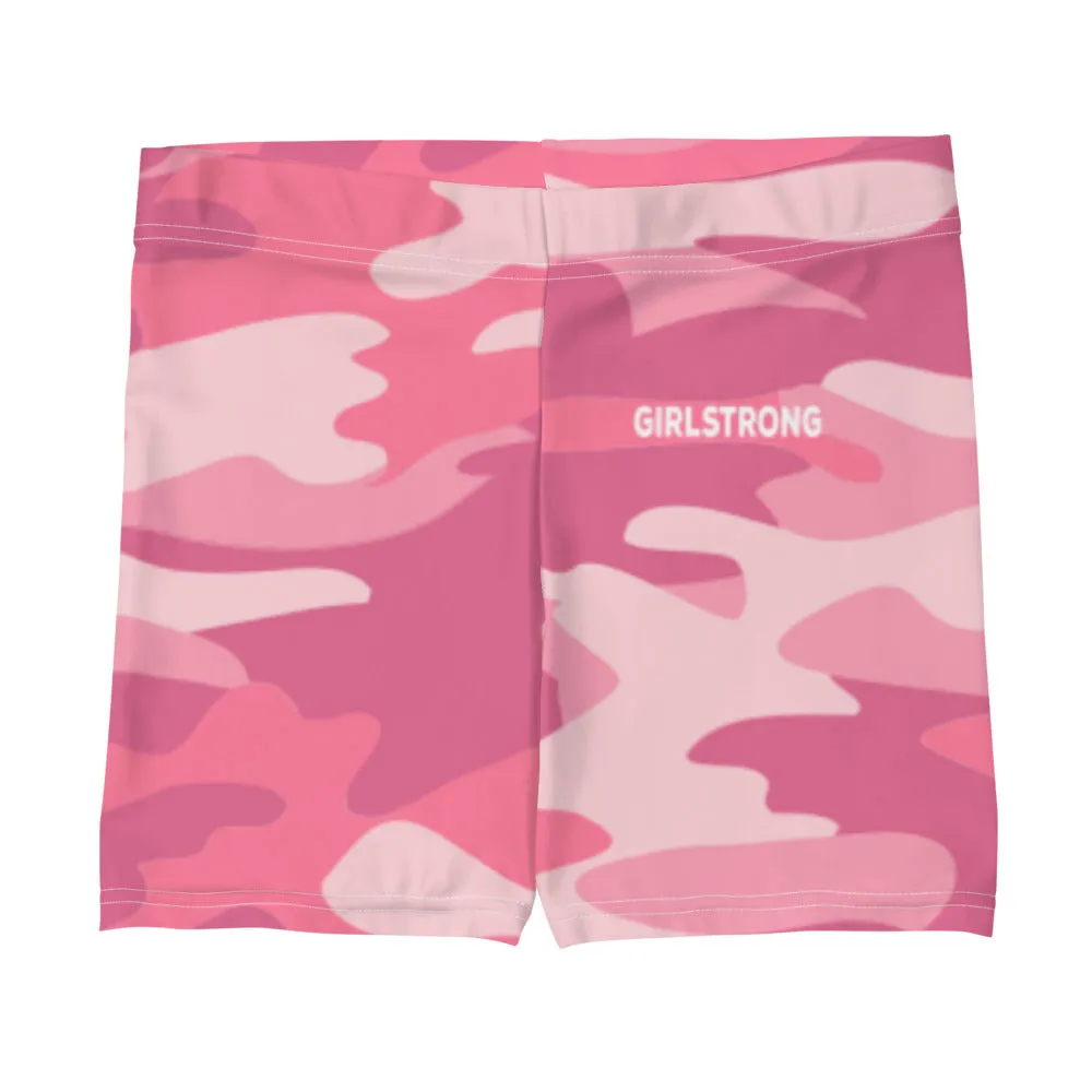 ELEVATED ESSENTIALS, SLIM AND SCULPT SHORTS PINK CAMO