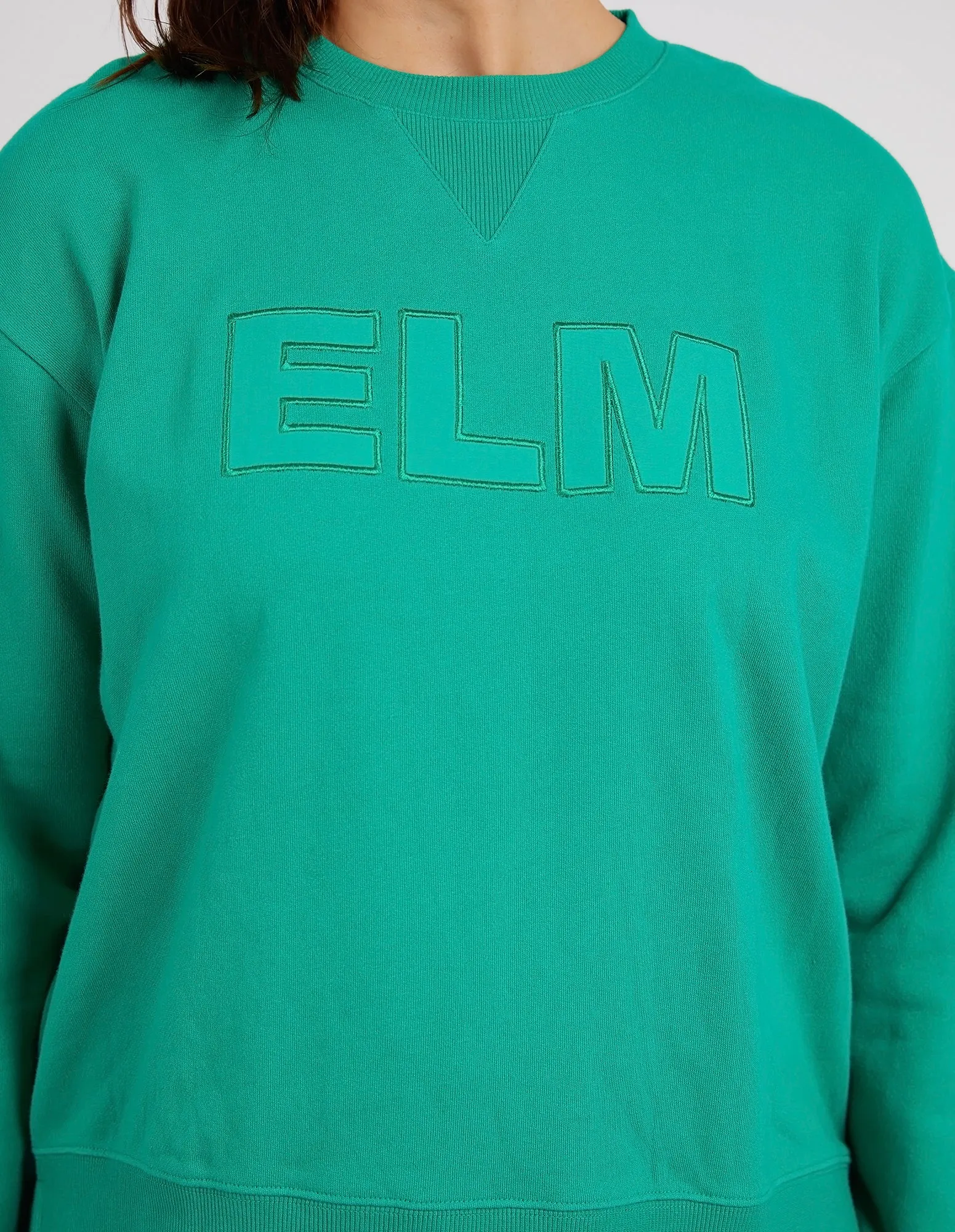 Elm Applique Sweat Goodness Green