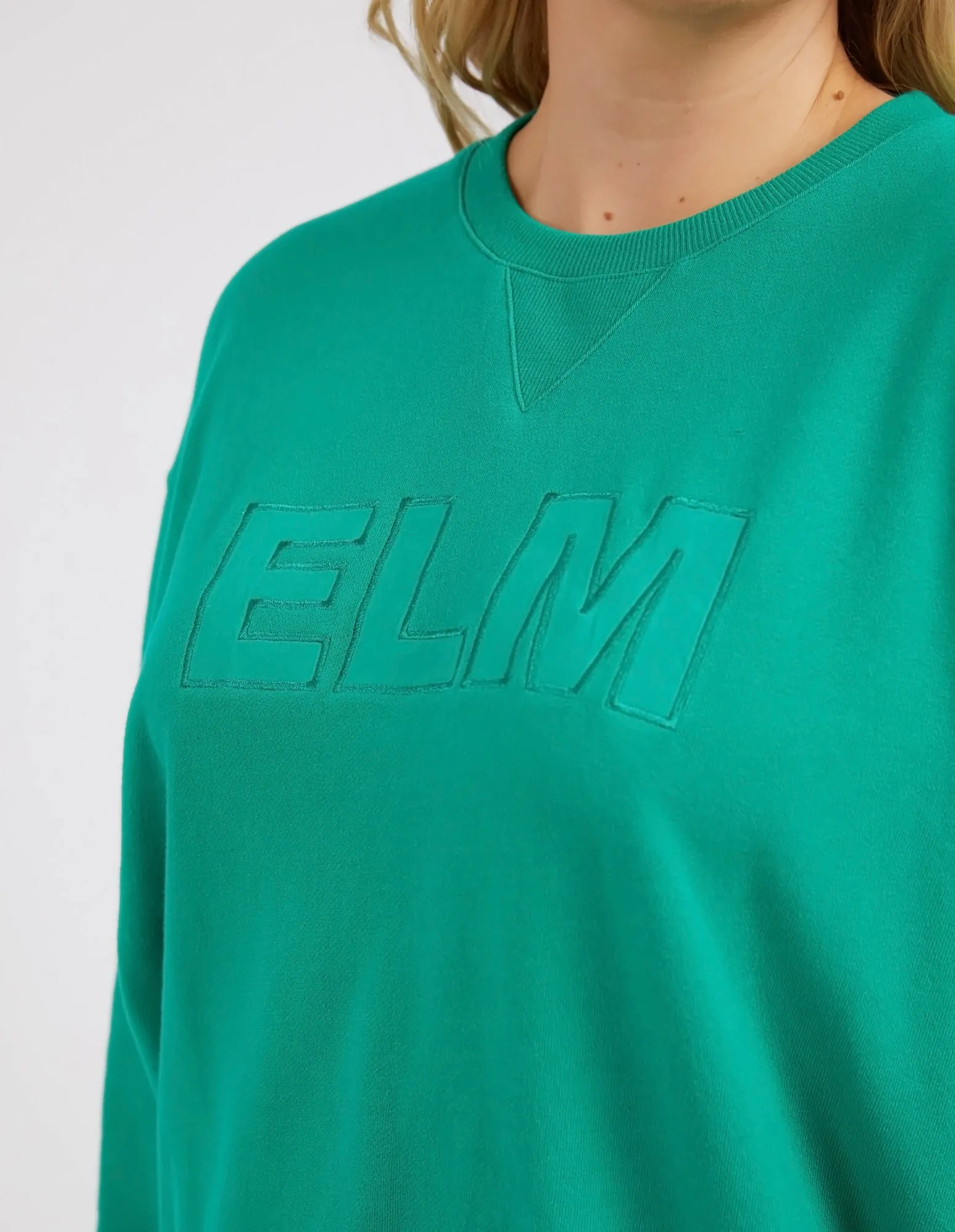 Elm Applique Sweat Goodness Green