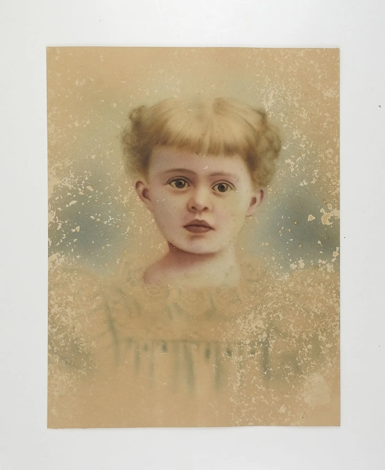 Ethereal Distressed Hand Tinted Photographic Portrait