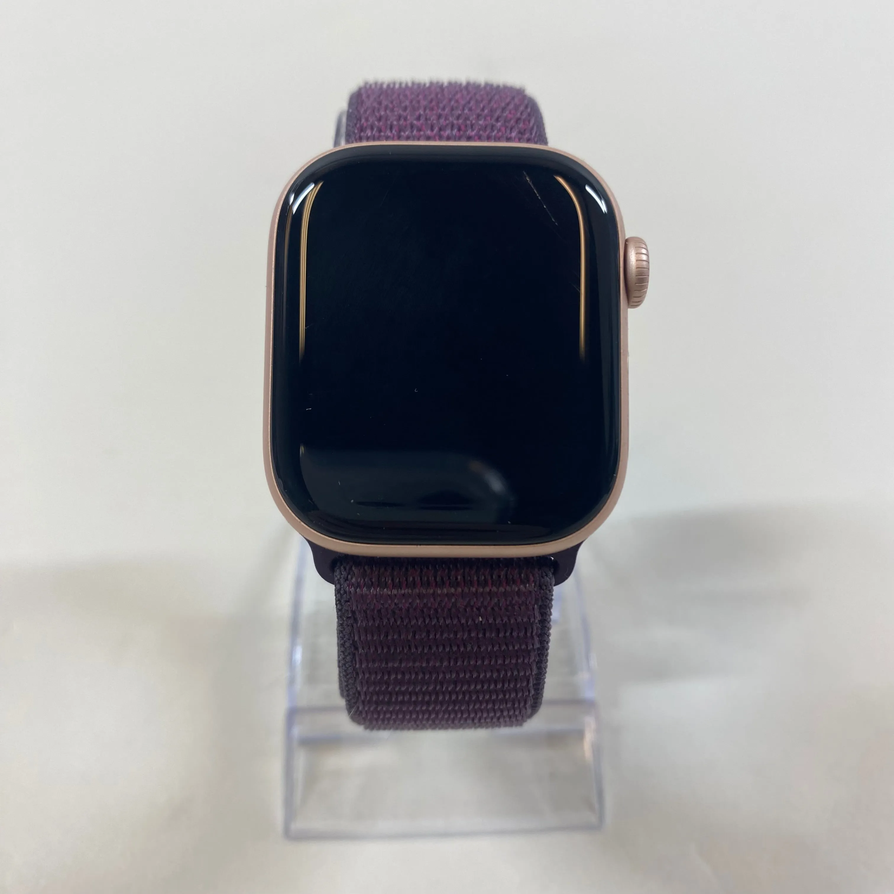 Factory Unlocked Apple Watch Series 10 42MM Rose Gold Aluminum Plum Sport Loop