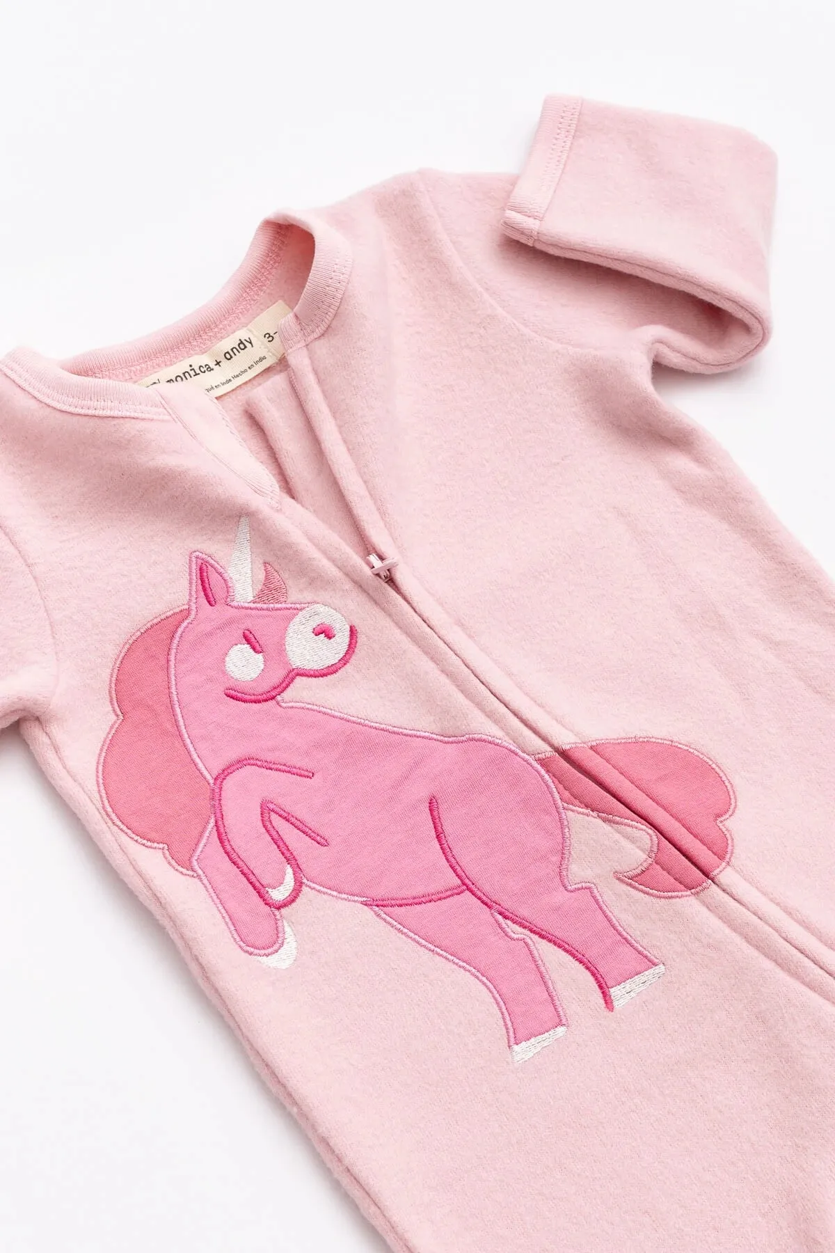 Fleece Zipper One-Piece_Pink Unicorns