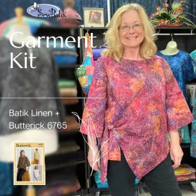 Garment Kit: Faux Wrap Top - Linen   Pattern