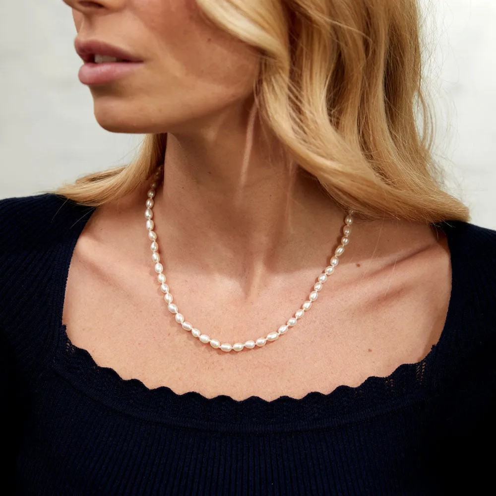 Gloucester Mini Pearl & Gold Vermeil Necklace