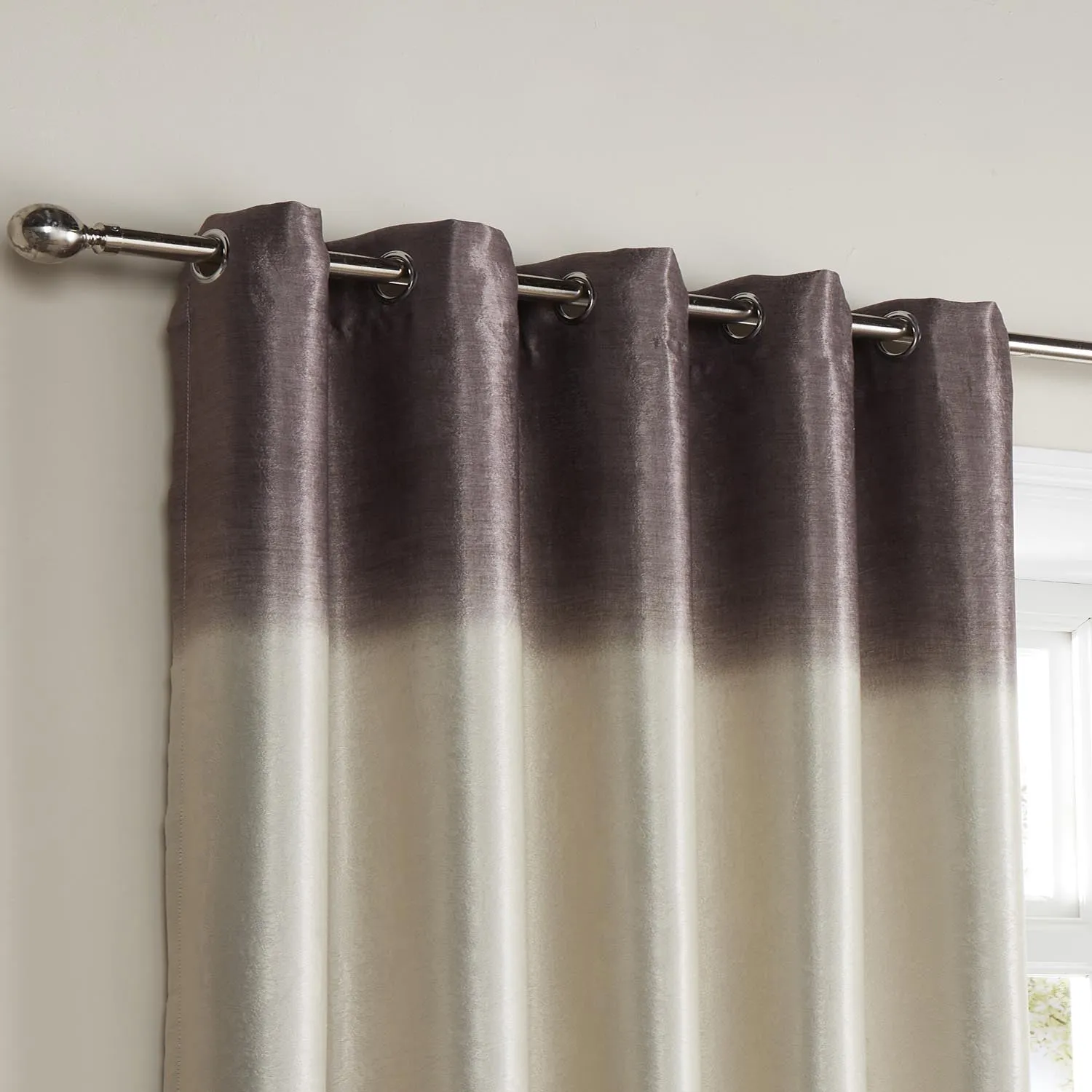 Harvard Strata Chocolate Curtains