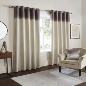 Harvard Strata Chocolate Curtains