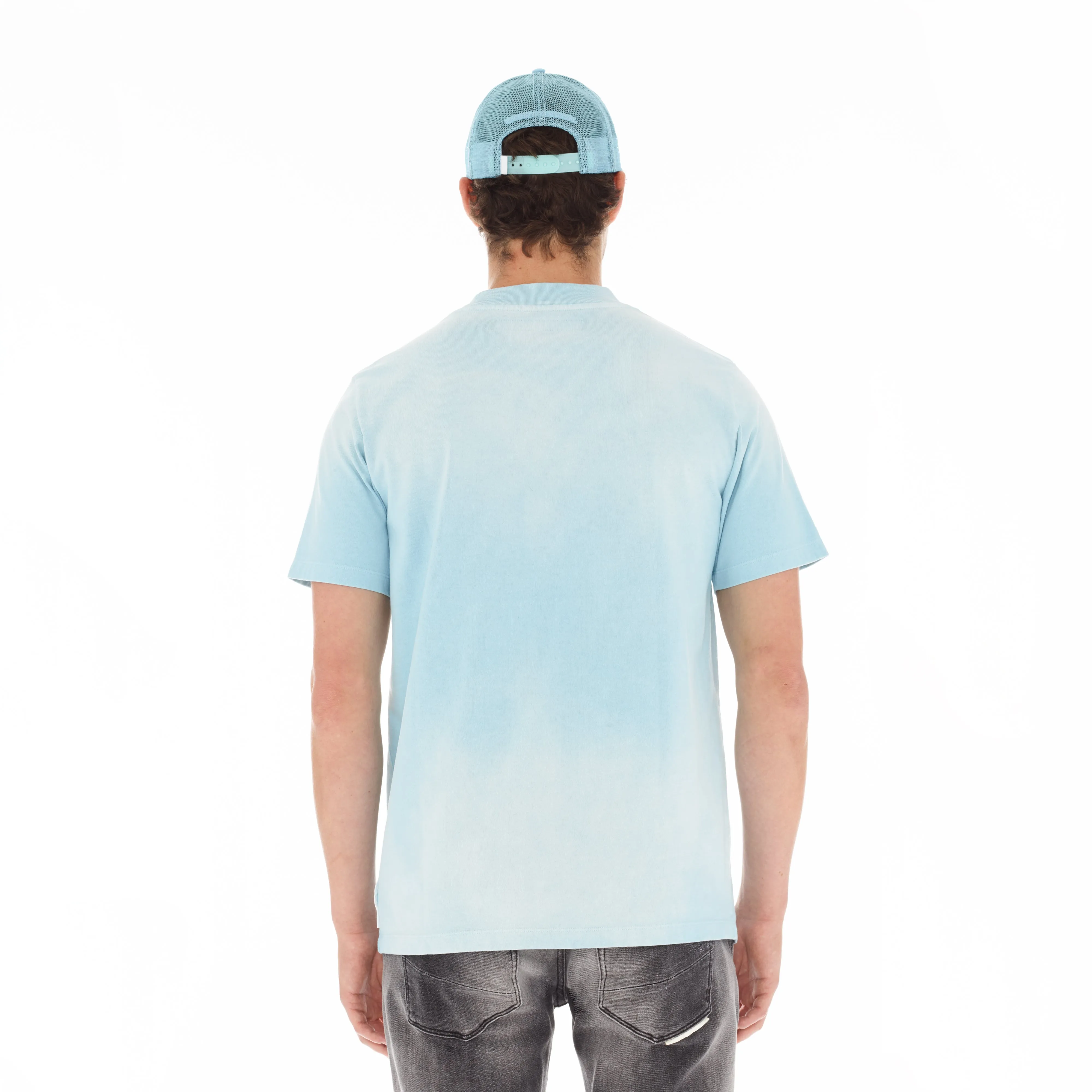 HVMAN BASIC LOGO TEE IN SKY