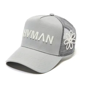 HVMAN MESH TRUCKER HAT IN VINTAGE GREY