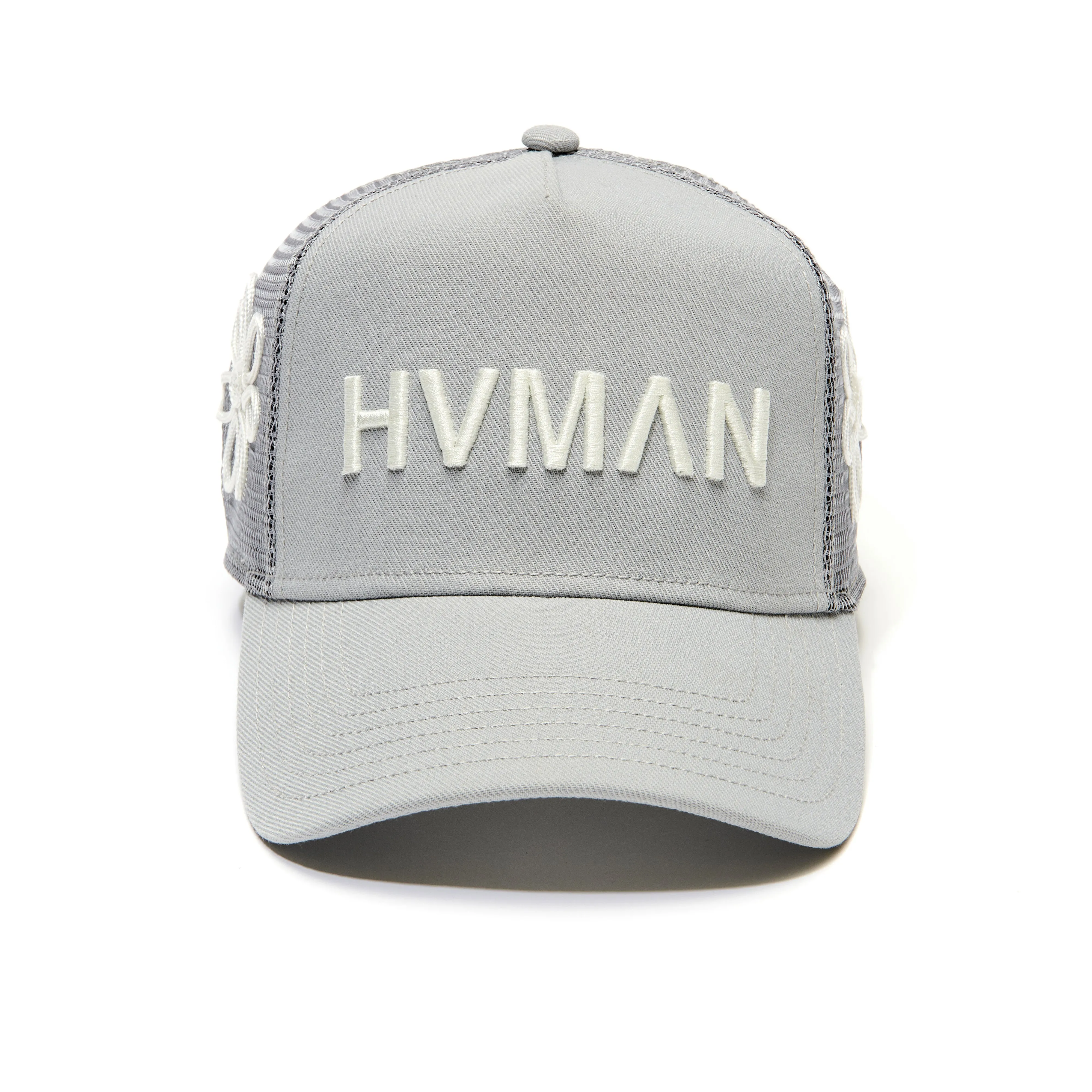 HVMAN MESH TRUCKER HAT IN VINTAGE GREY