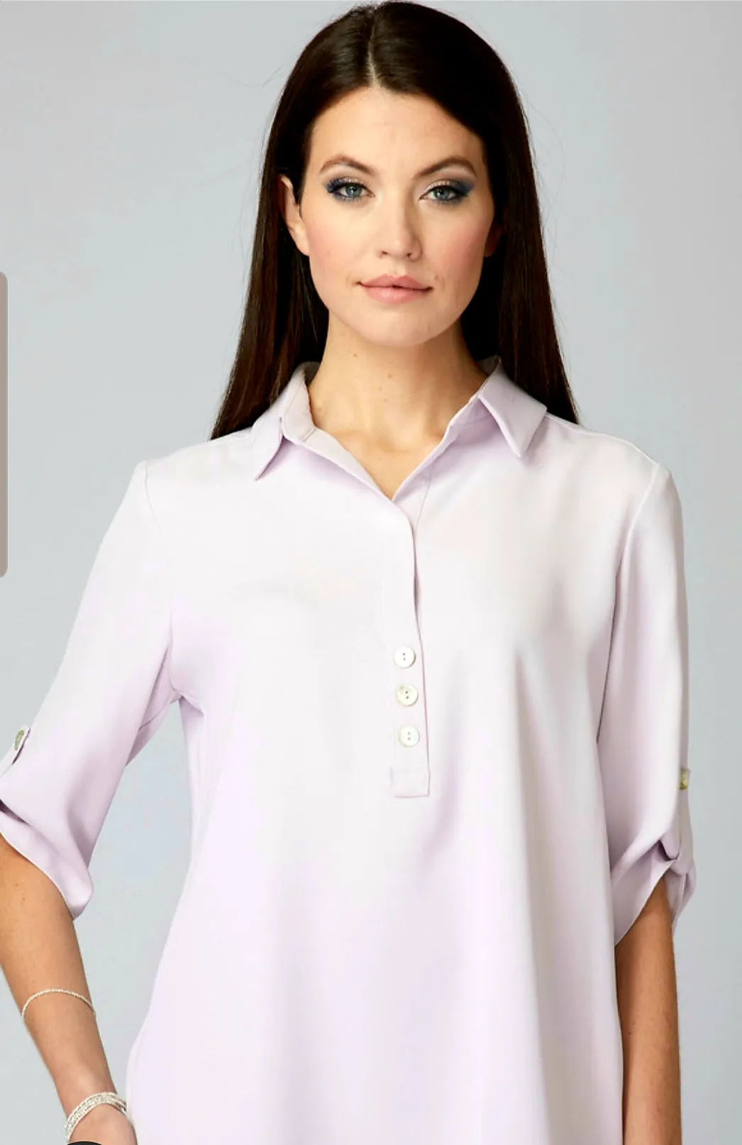 Joseph Ribkoff V Neck 3/4 Sleeves Blouse