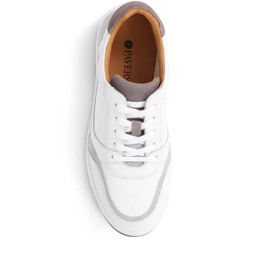 Lace-Up Leather Trainers  - PERFO39007 / 325 420