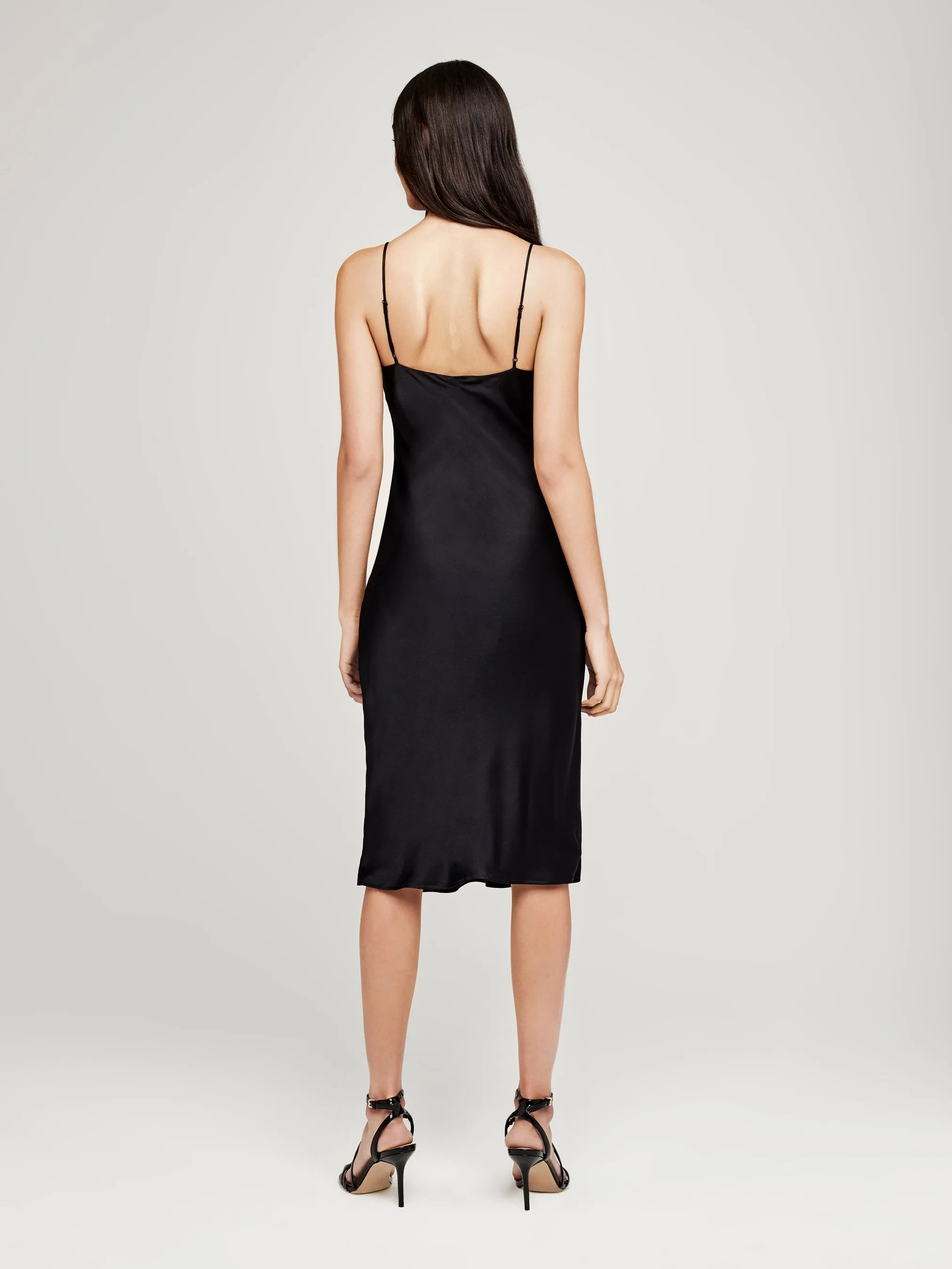 L'AGENCE JODIE V NECK SLIP DRESS