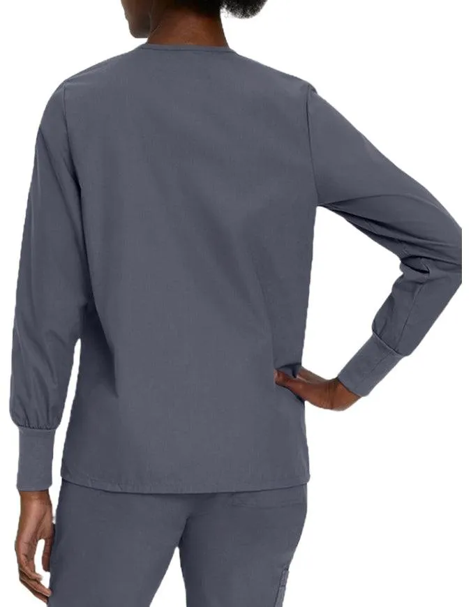 Landau 29 Inch Women's Snap Front Nursing Scrub Jacket