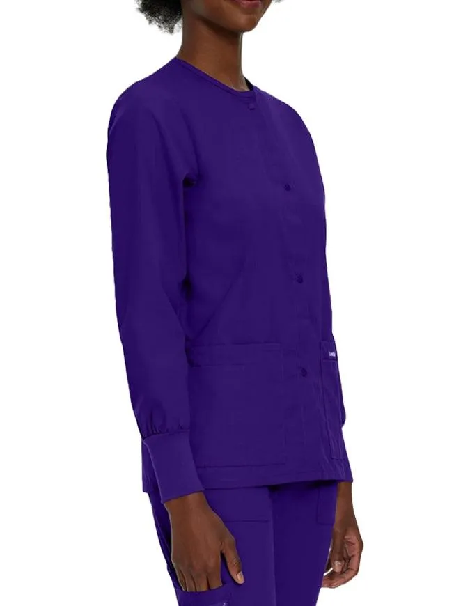 Landau 29 Inch Women's Snap Front Nursing Scrub Jacket