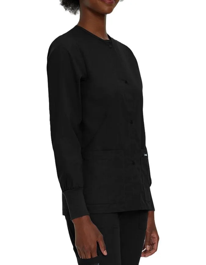 Landau 29 Inch Women's Snap Front Nursing Scrub Jacket