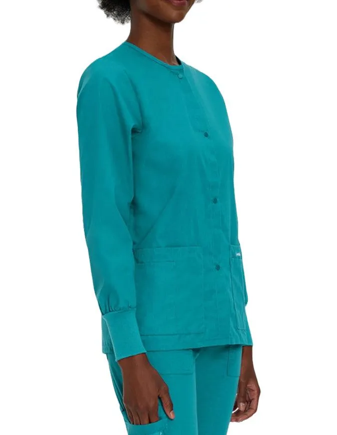 Landau 29 Inch Women's Snap Front Nursing Scrub Jacket