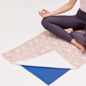 Lanterns Pink Yoga Towel