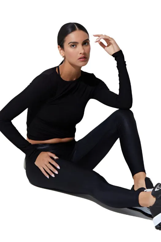 Last Chance! Noli Wrap Top Rib Black