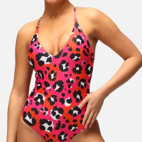 Leopard Lush Crossover Swimsuit