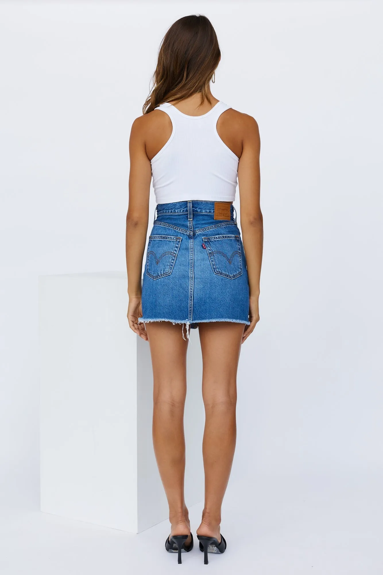 LEVIS Ribcage Skirt Noe Starter Blue