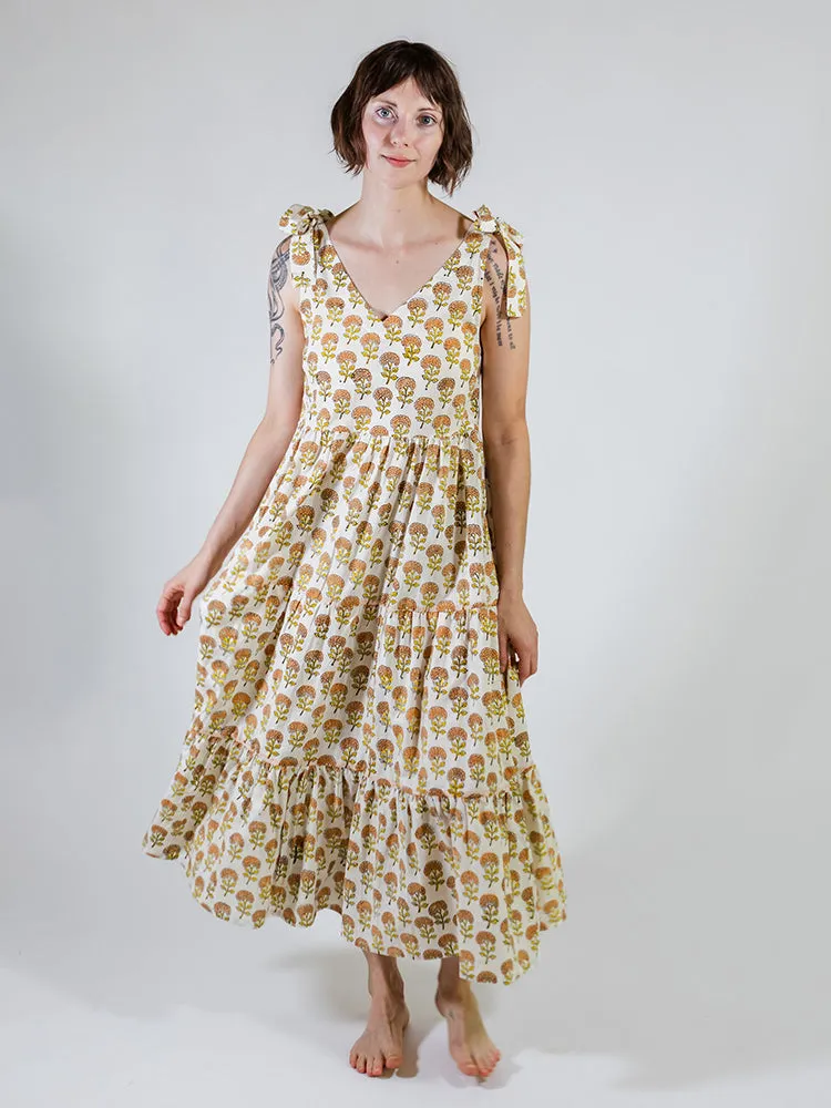 Lorelei Tiered Dress - Marigold