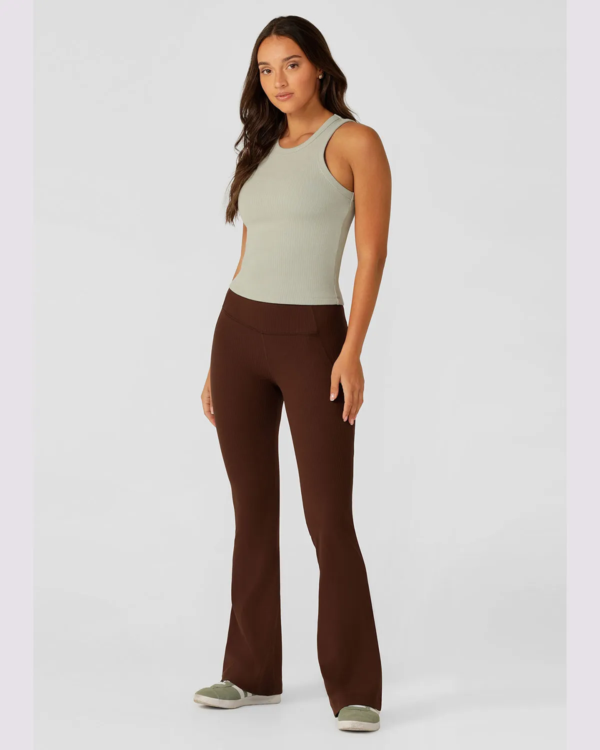 Lorna Jane Daily Rib Tank - Iced Matcha