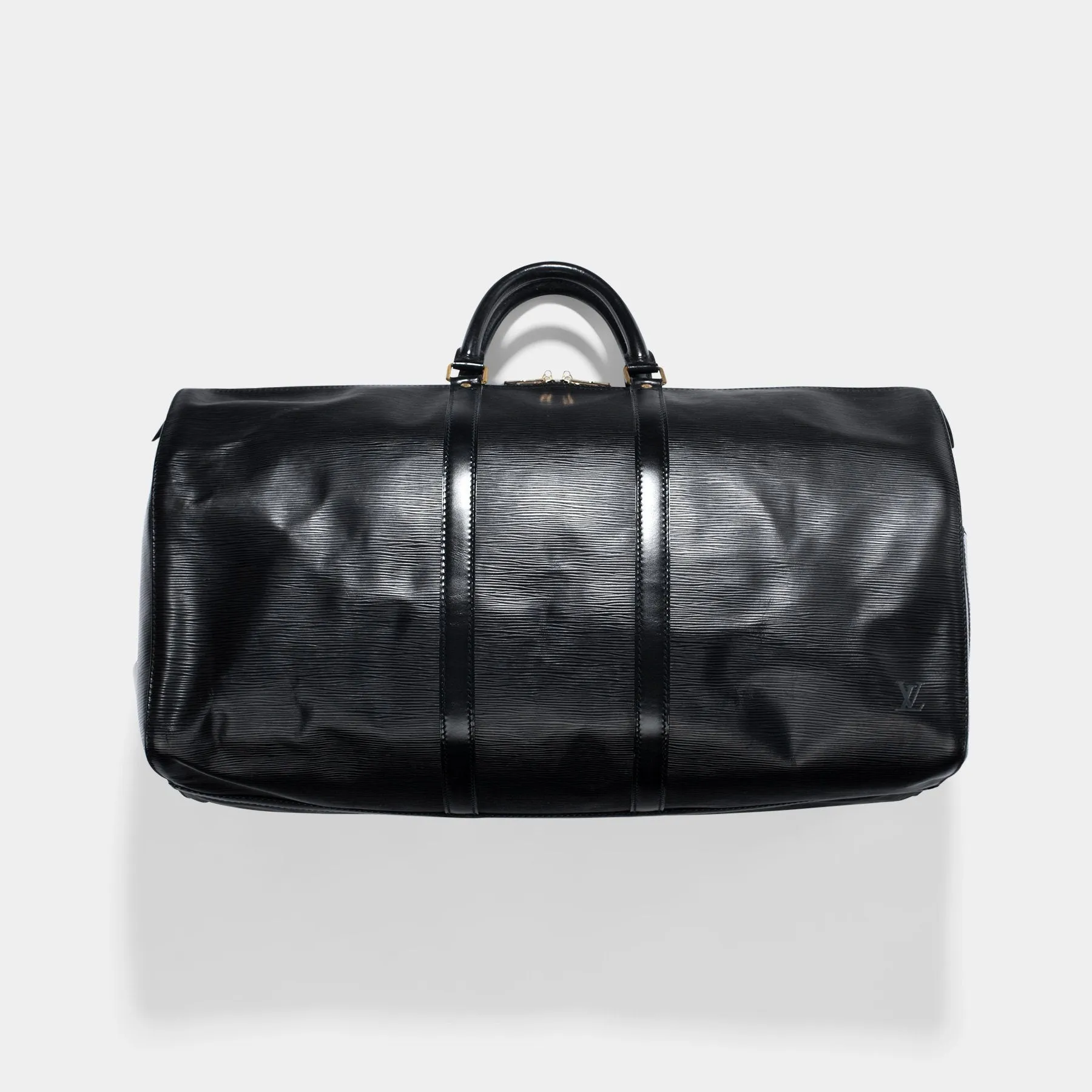 Louis Vuitton BLACK EPI LEATHER KEEPALL 55