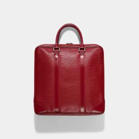 Louis Vuitton Red Epi Leather Business Bag