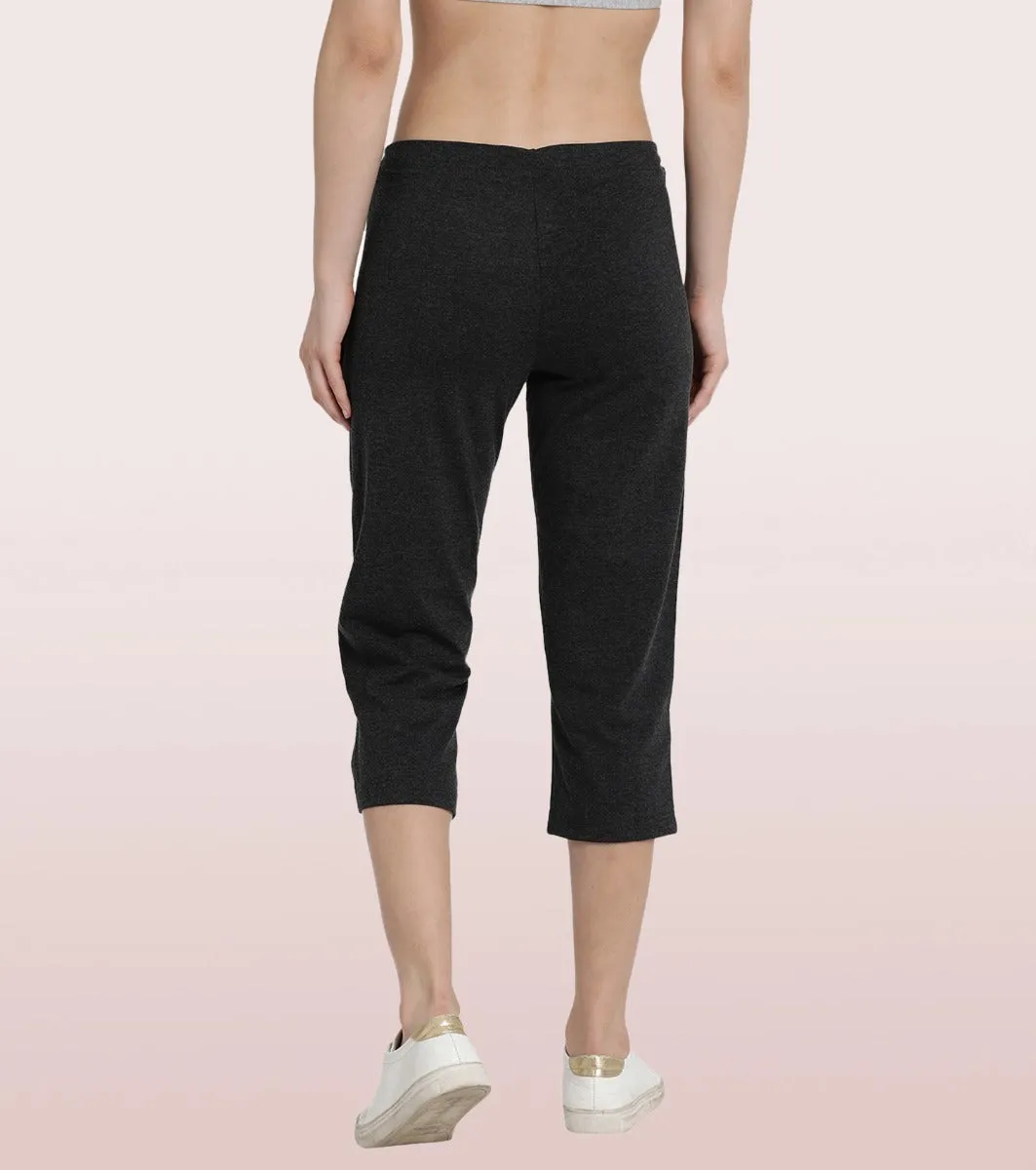 Lounge Capri | Straight Leg Cotton Spandex Capri