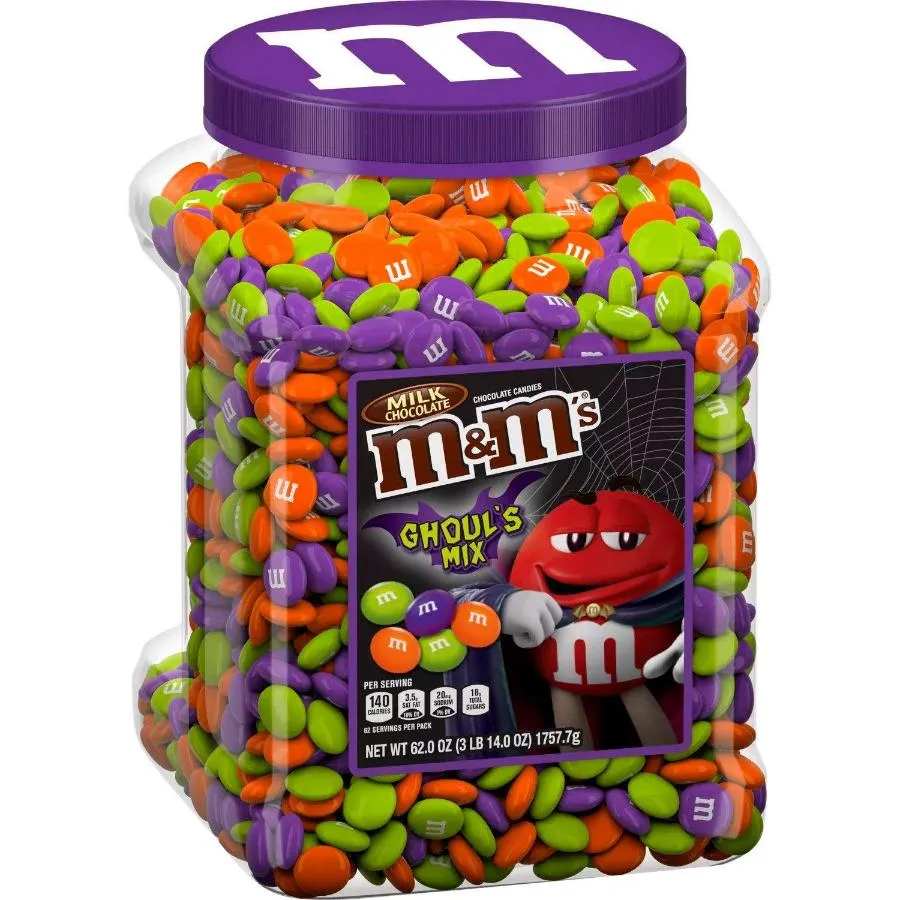 M&M's Milk Chocolate Ghoul's Mix Candy Jar - 62 Oz