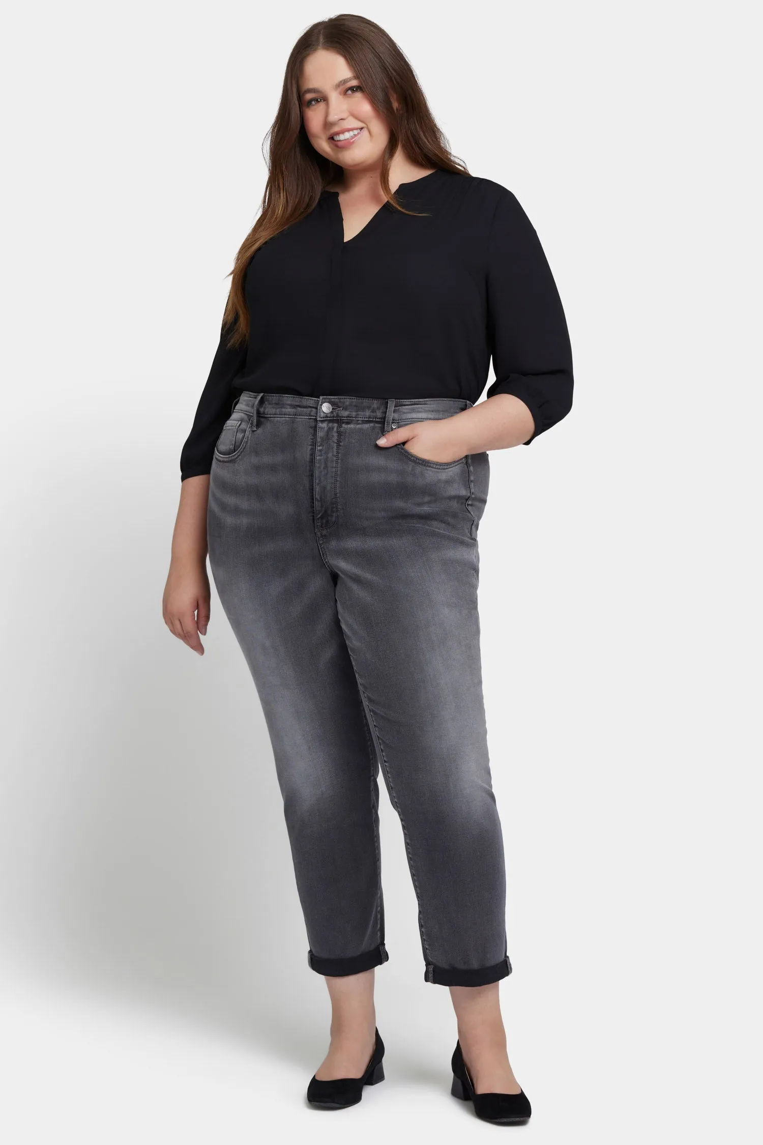 Margot Girlfriend Pants In Plus Size - Nellie