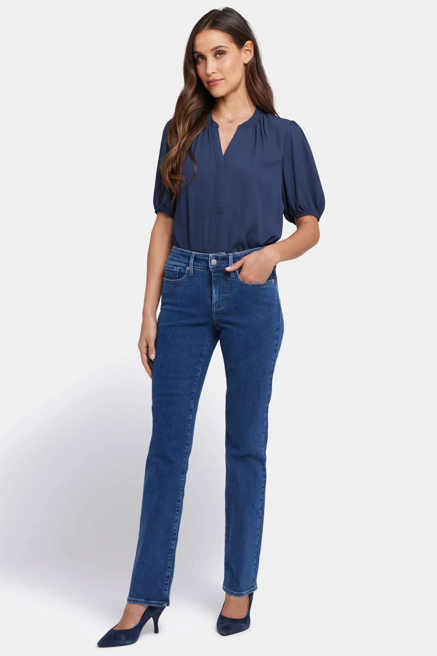 Marilyn Straight Jeans - Hollywood Indigo