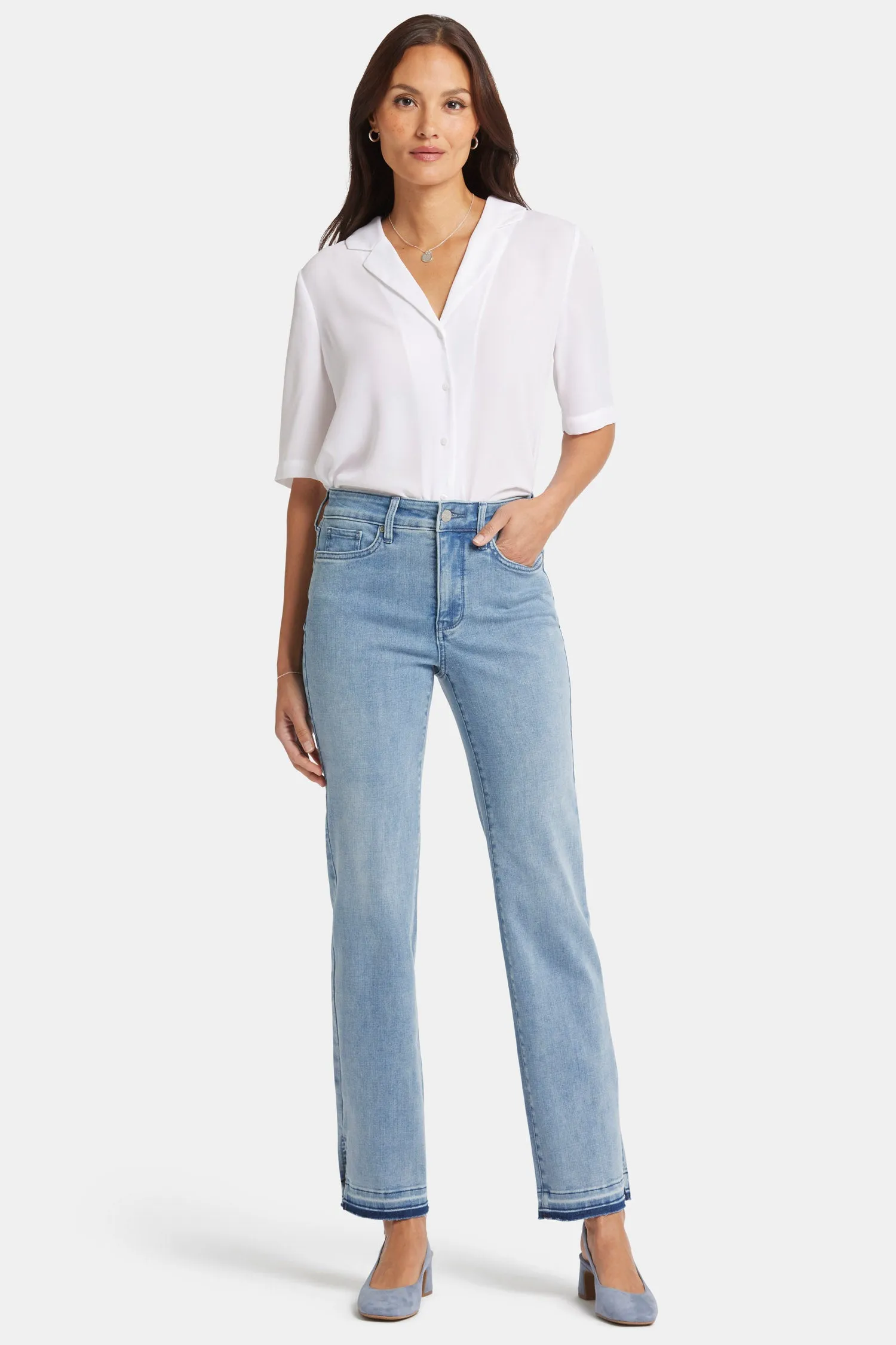 Marilyn Straight Jeans In Petite - Big Skies