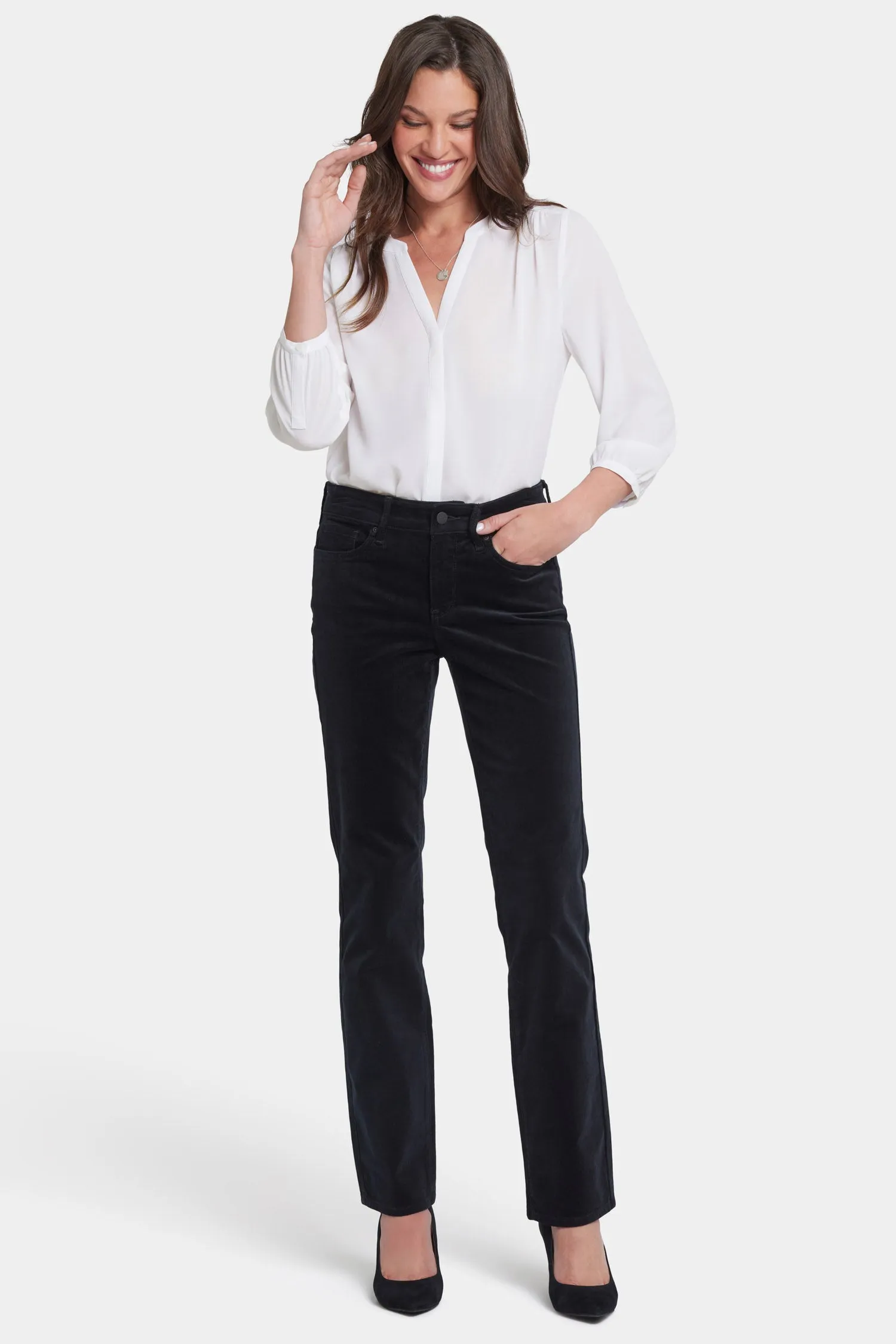 Marilyn Straight Pants - Black