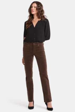 Marilyn Straight Pants - Coffee Bean