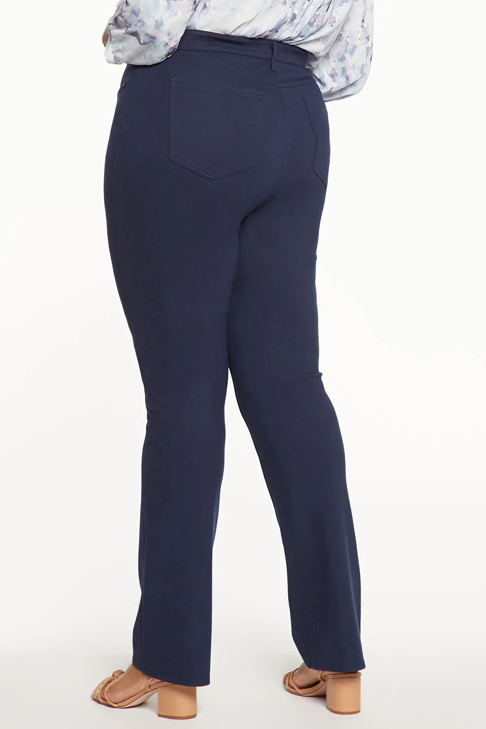 Marilyn Straight Pants In Plus Size - Oxford Navy