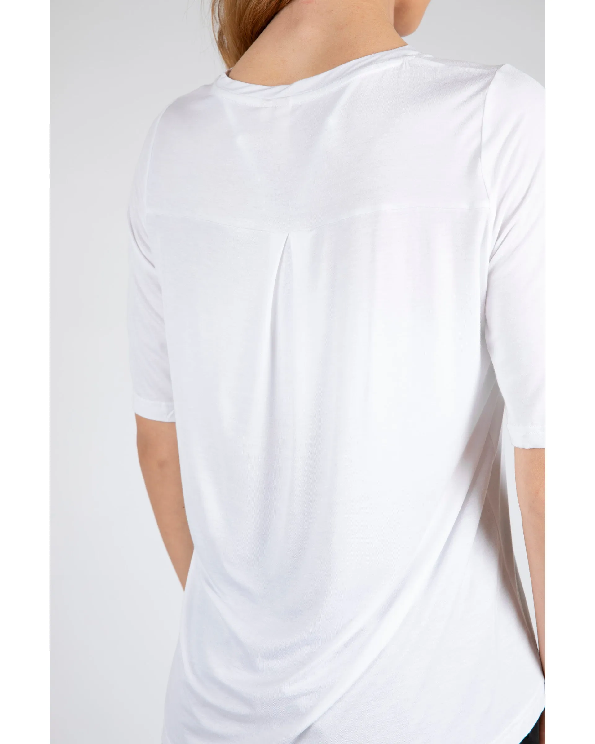 Marlow 3/4 Anytime Tee - White