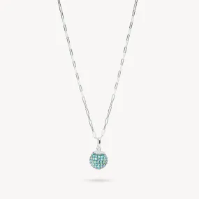 Mermaid Scales Sparkle Ball™ Clip Chain Necklace