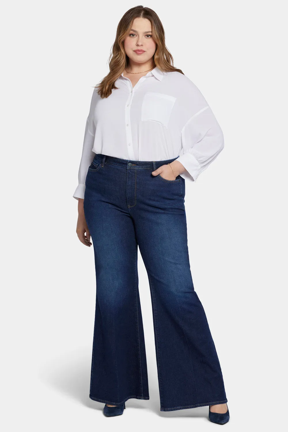 Mia Palazzo Jeans In Plus Size - Northbridge