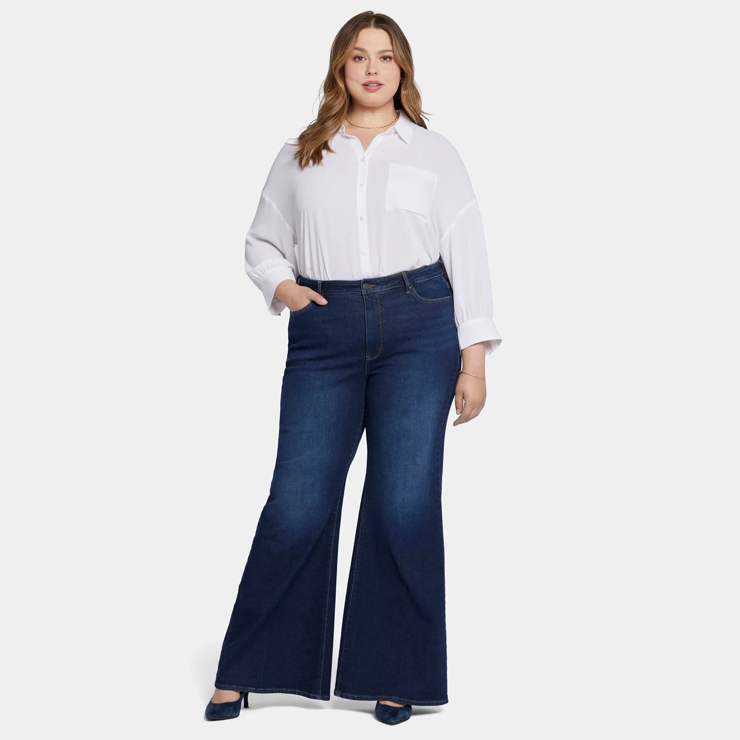 Mia Palazzo Jeans In Plus Size - Northbridge