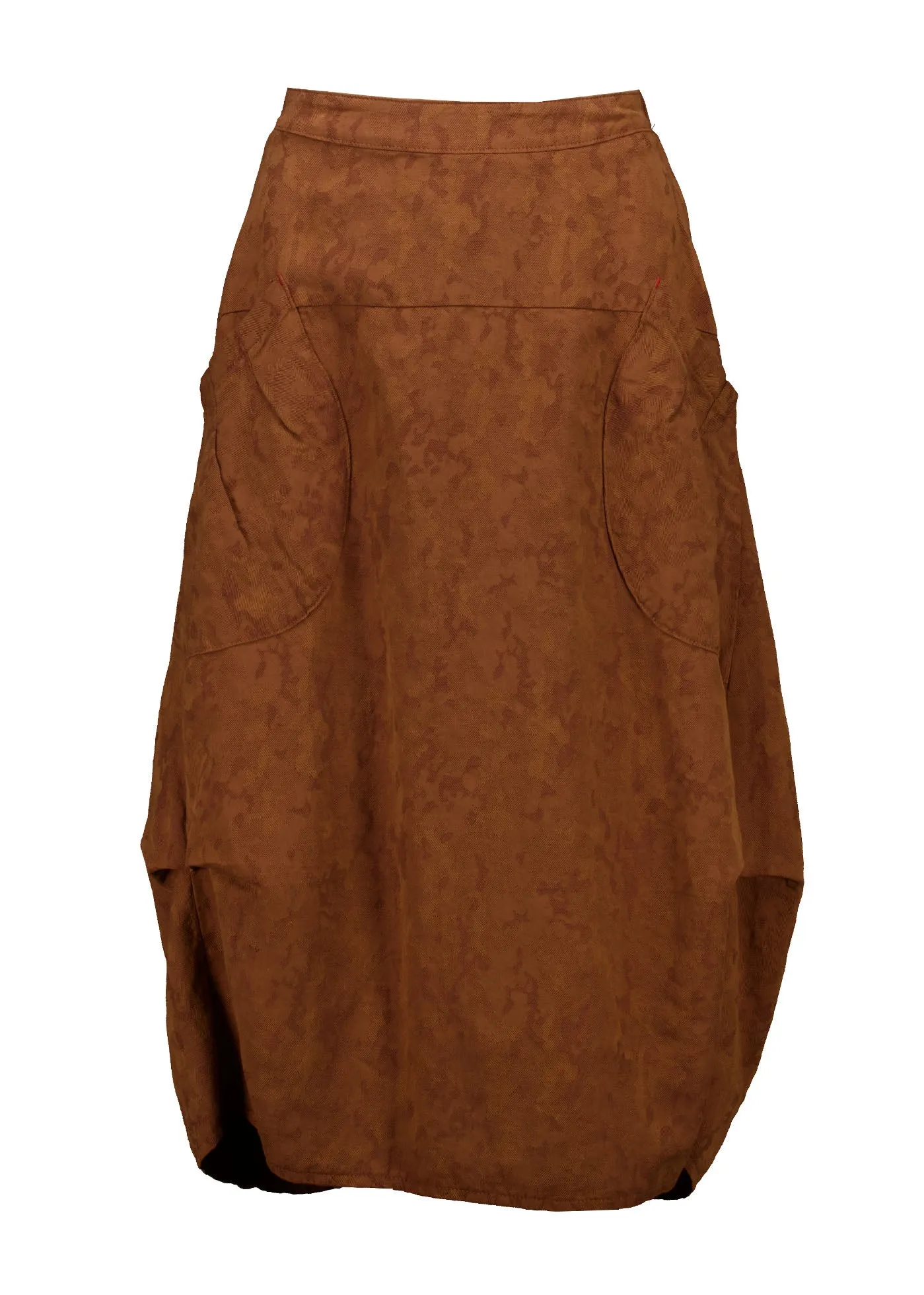 Milwaukee Del Arte Skirt Caramel in Demask Linen