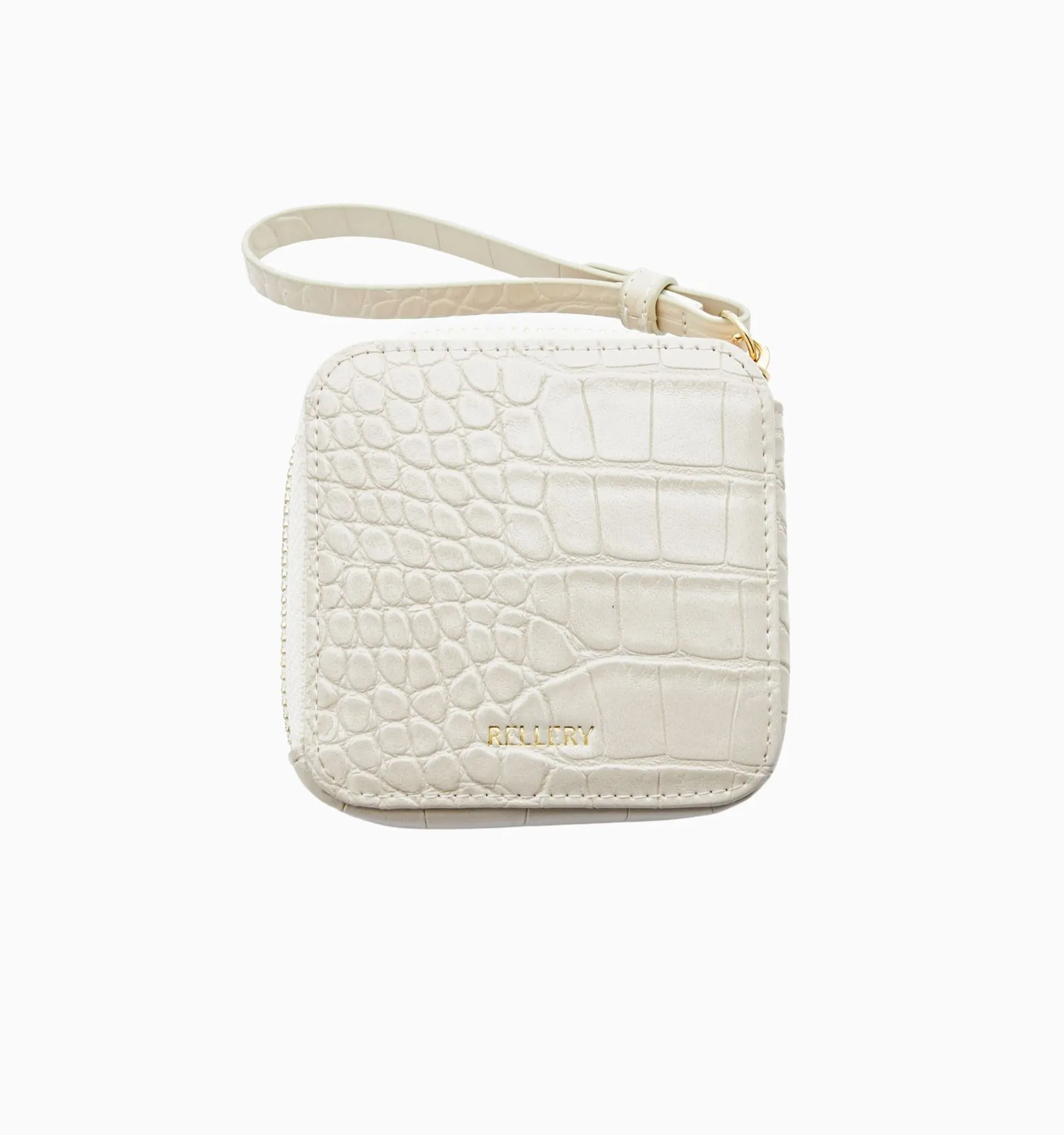 Mini Wristlet White Pearl