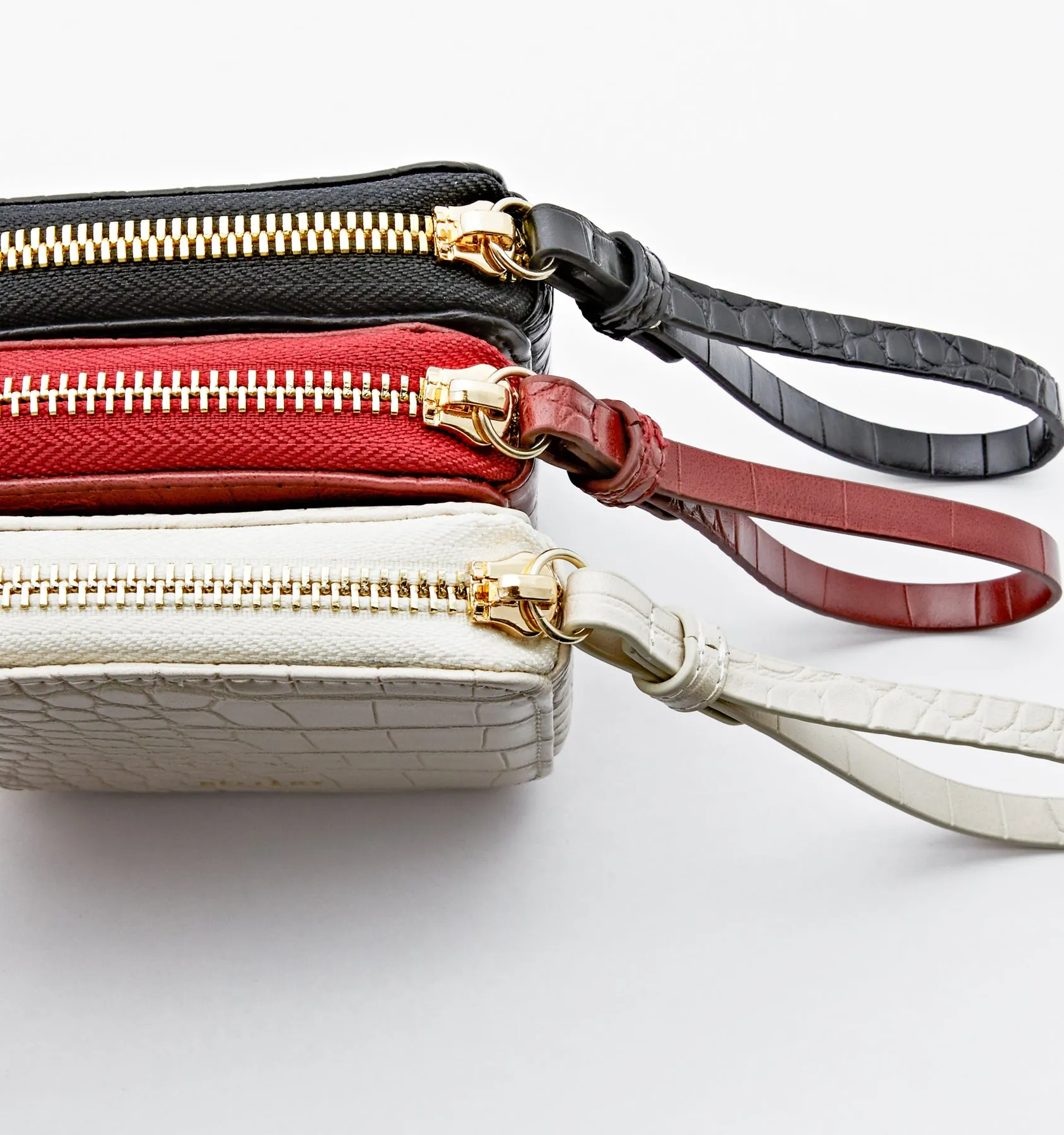 Mini Wristlet White Pearl